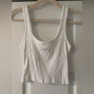 Show Me Your MuMu White Bride Tank Top